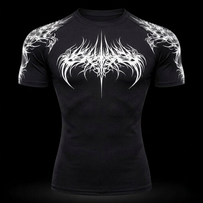 Dark Sigil Compression Shirt Athletic Fit | MAZENTIH
