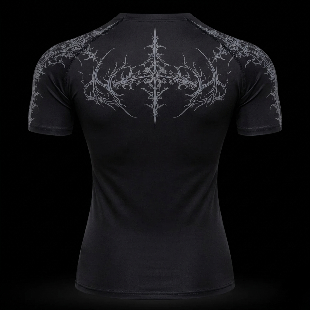 Dark Sigil Compression Shirt Athletic Fit | MAZENTIH