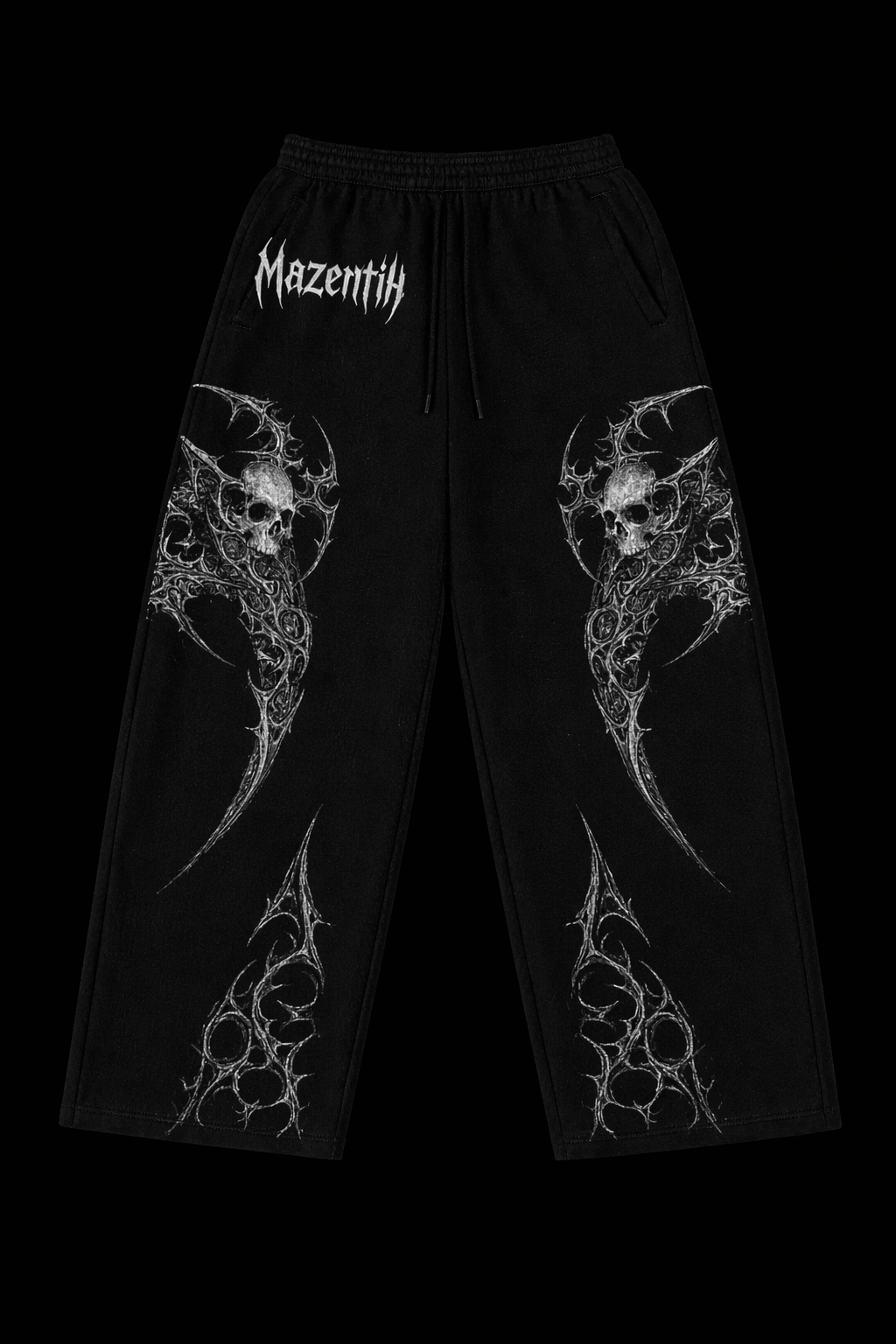 Phantom Skull Baggy Gym Pants |MAZENTIH