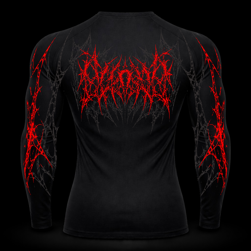 Dark Berserk Compression Long Sleeve – Athletic Fit | MAZENTIH