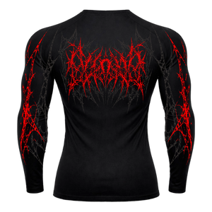 Dark Berserk Compression Long Sleeve – Athletic Fit | MAZENTIH