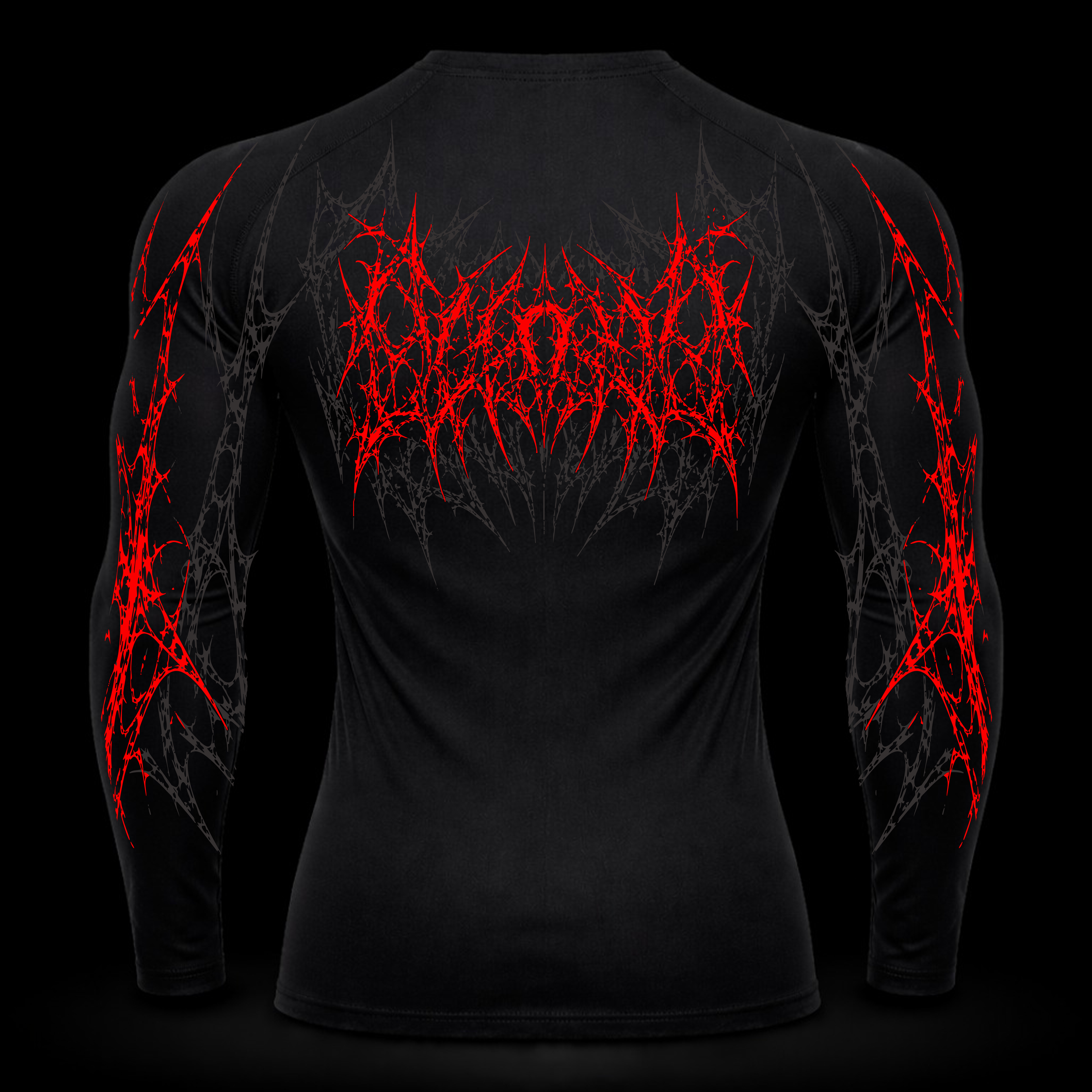 Dark Berserk Compression Long Sleeve – Athletic Fit | MAZENTIH