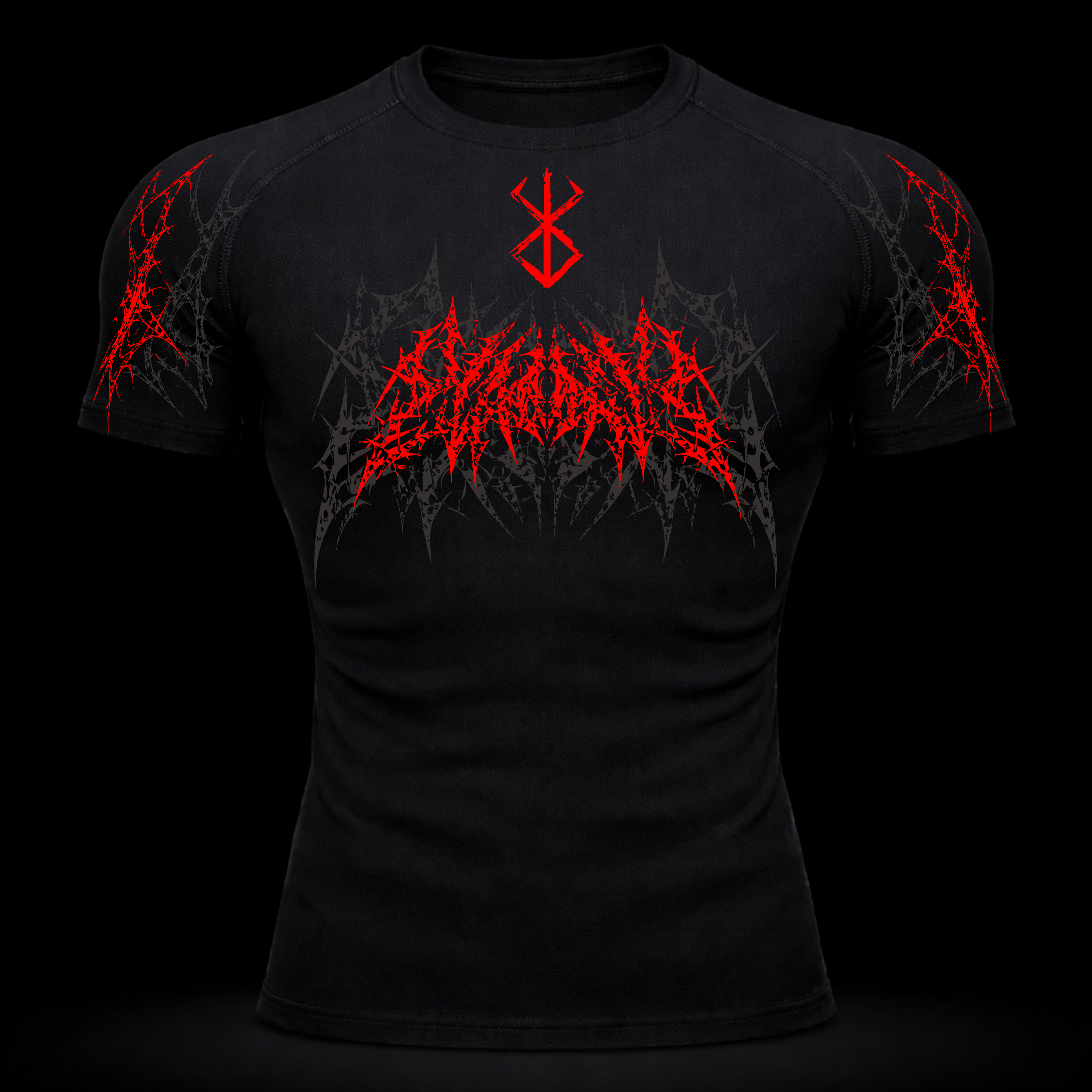 Dark Berserk Gym Compression Shirt – Athletic Fit | MAZENTIH