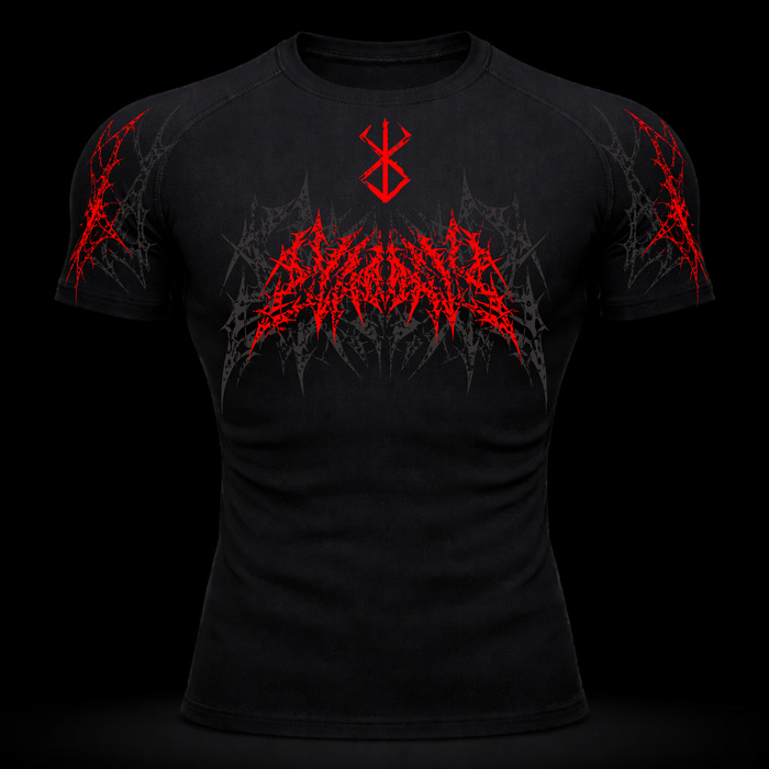 Dark Berserk Gym Compression Shirt – Athletic Fit | MAZENTIH