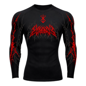 Dark Berserk Compression Long Sleeve – Athletic Fit | MAZENTIH