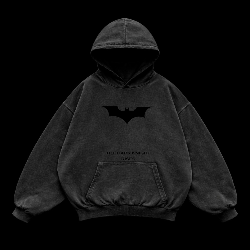 Night Wing Oversized vintage Hoodie – Athletic Fit |MAZENTIH