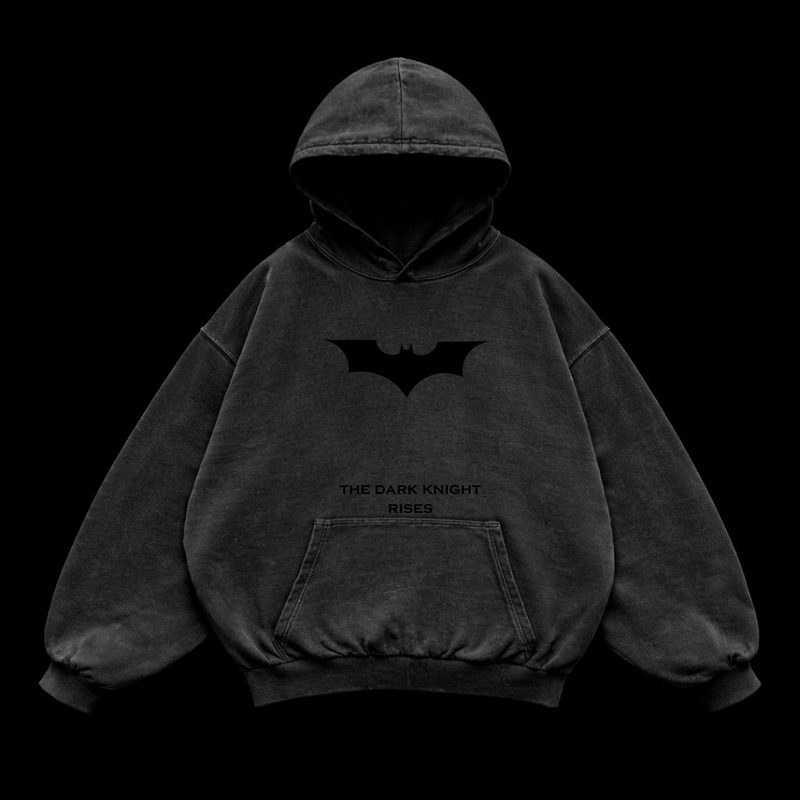 Night Wing Oversized vintage Hoodie – Athletic Fit |MAZENTIH