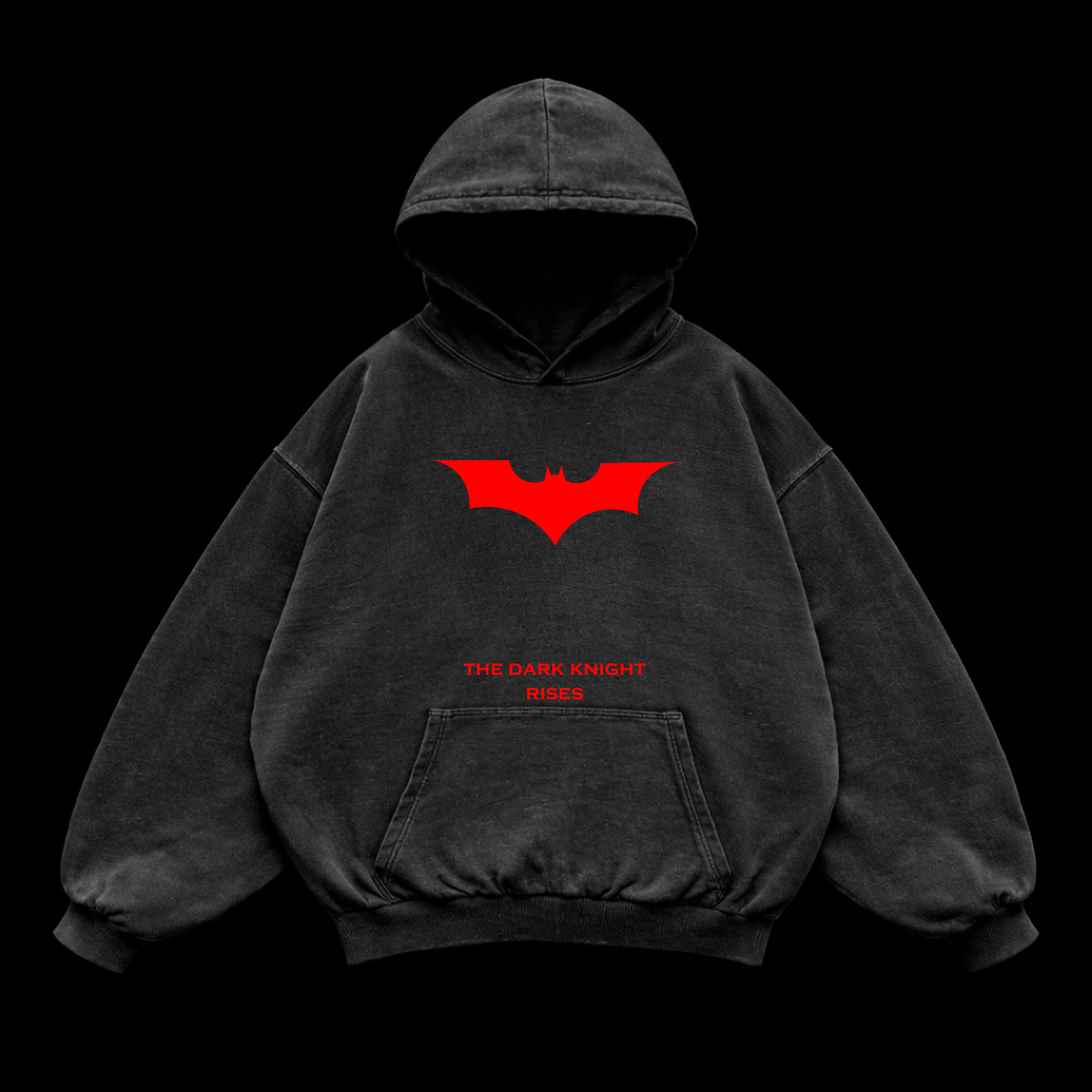 Night Wing Oversized vintage Hoodie – Athletic Fit |MAZENTIH