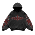 Blood Vortex Oversized vintage Hoodie – Athletic Fit |MAZENTIH