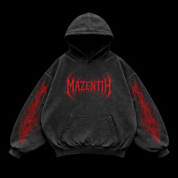Night Wing Hoodie| Dark Streetwear Oversized Hoodie| MAZENTIH