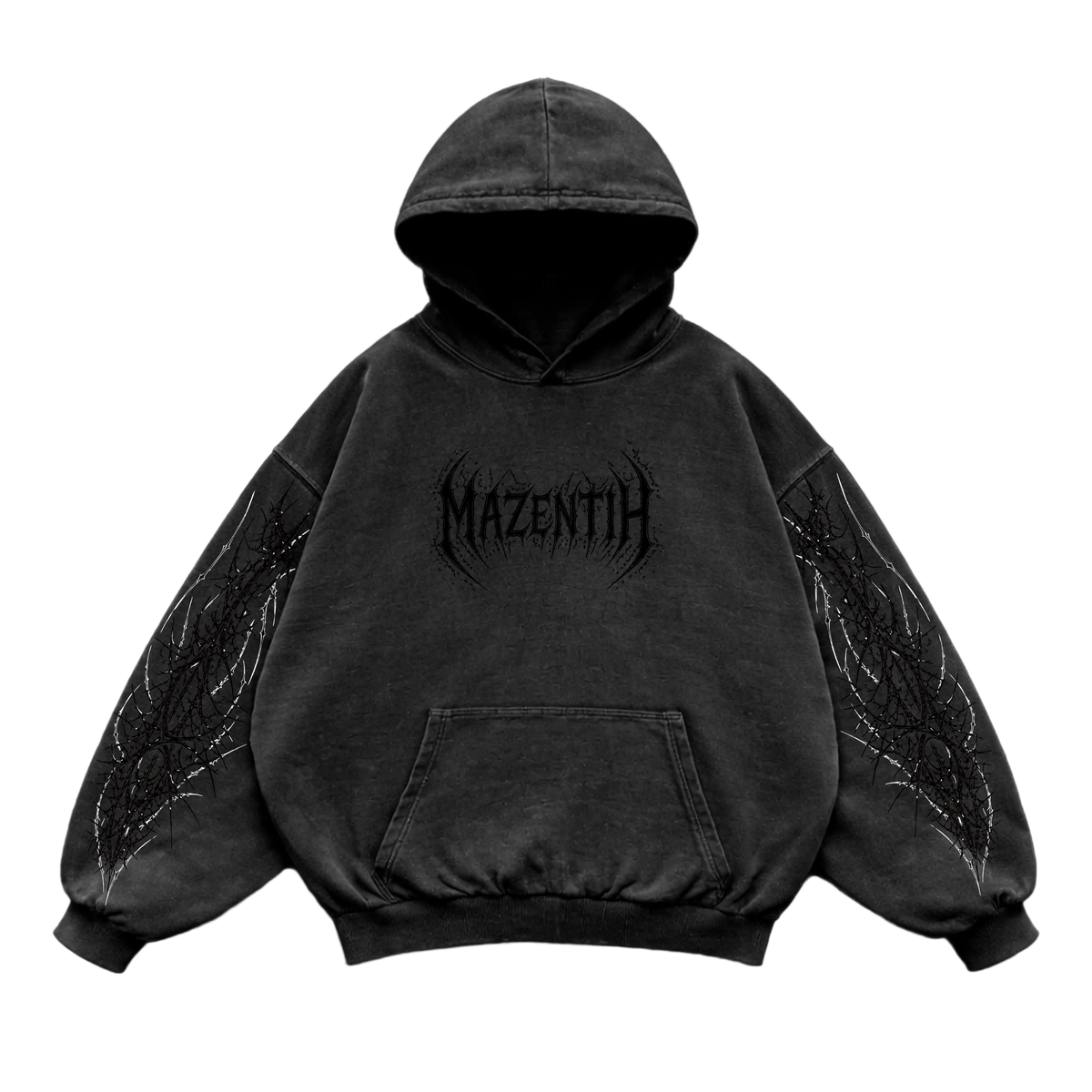 Night Wing Hoodie| Dark Streetwear Oversized Hoodie| MAZENTIH Night Wing Hoodie| Dark Streetwear Oversized Hoodie| MAZENTIH