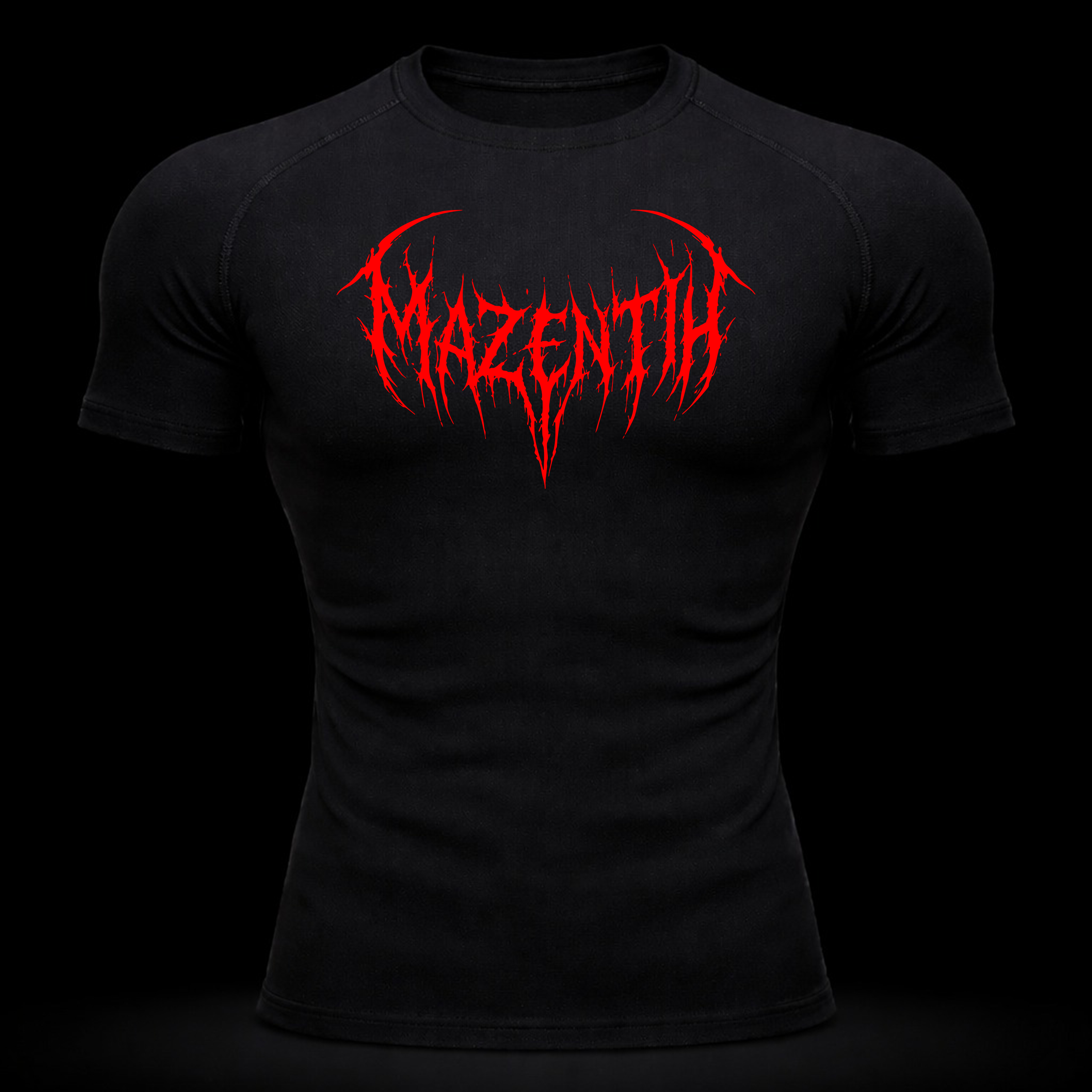 Crimson Blade Compression Shirt – Athletic Fit | MAZENTIH