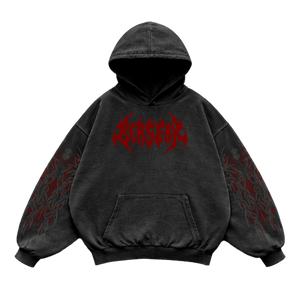 Dark Berserk Oversized vintage Hoodie – Athletic Fit |MAZENTIH