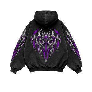 Void Pulse Hoodie Oversized vintage Hoodie – Athletic Fit |MAZENTIH