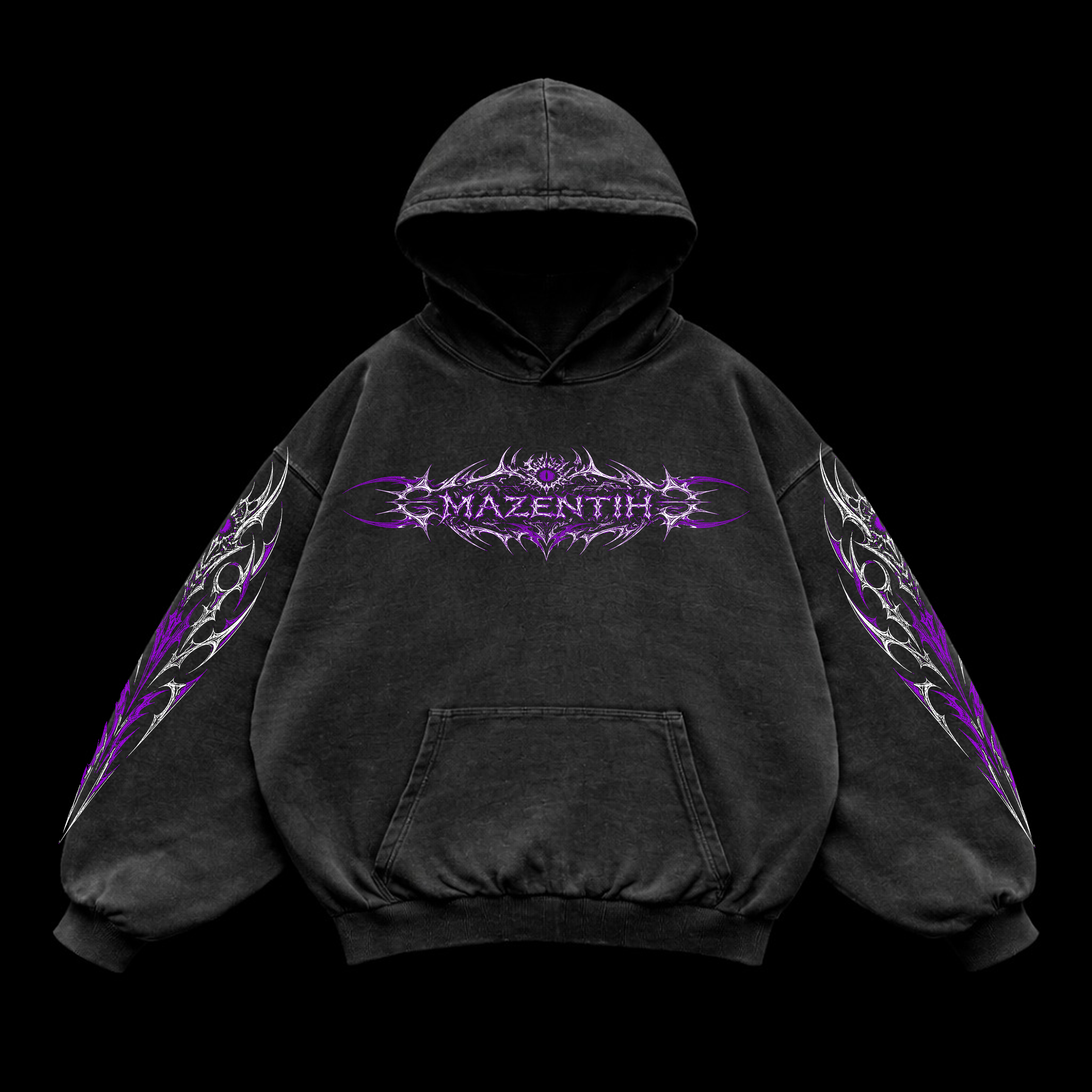Void Pulse Hoodie Oversized vintage Hoodie – Athletic Fit |MAZENTIH