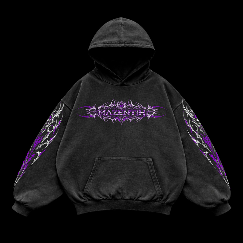 Void Pulse Hoodie Oversized vintage Hoodie – Athletic Fit |MAZENTIH