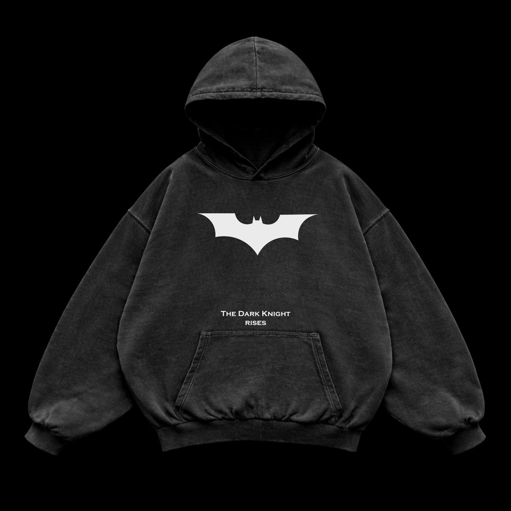 Night Wing Oversized vintage Hoodie – Athletic Fit |MAZENTIH