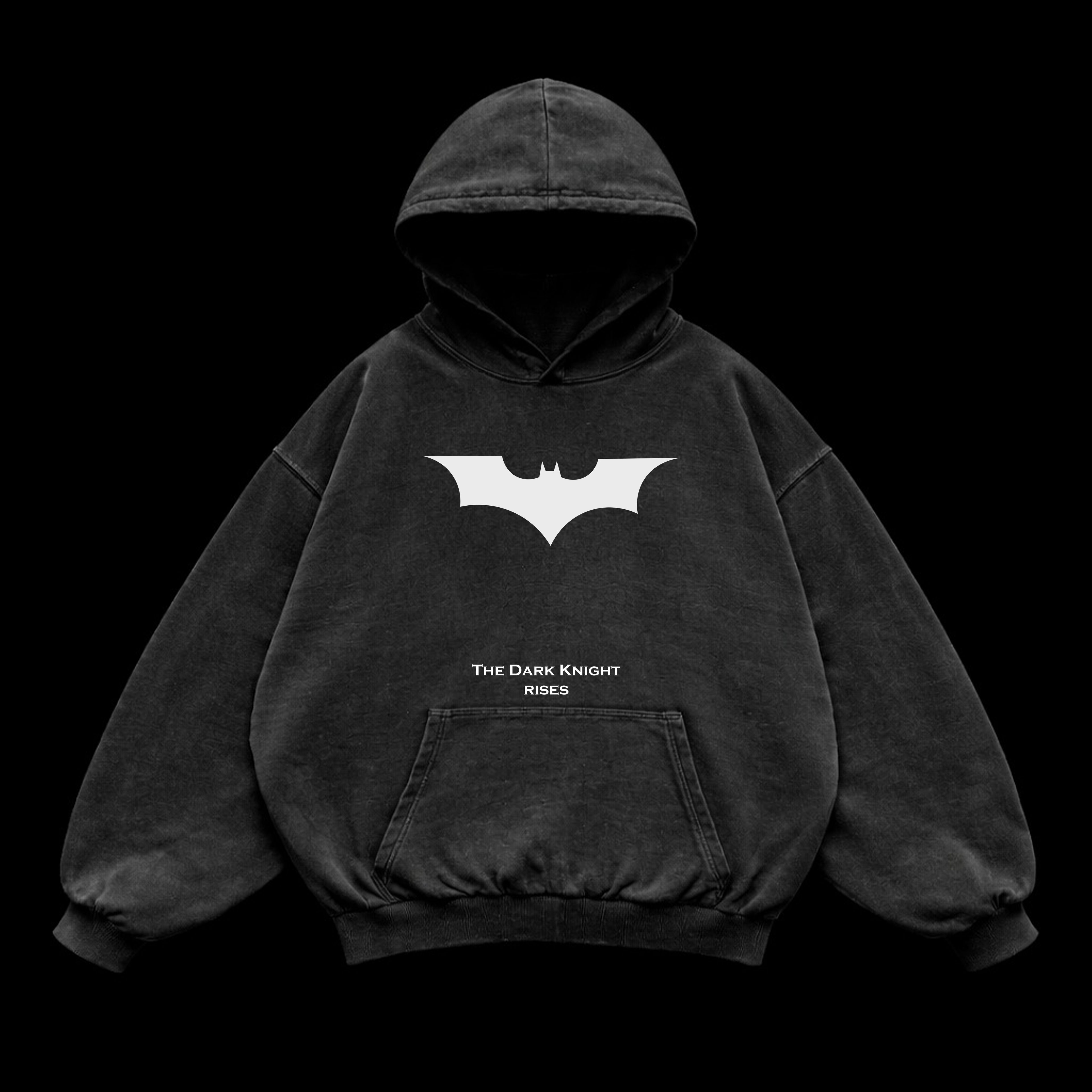 Night Wing Oversized vintage Hoodie – Athletic Fit |MAZENTIH