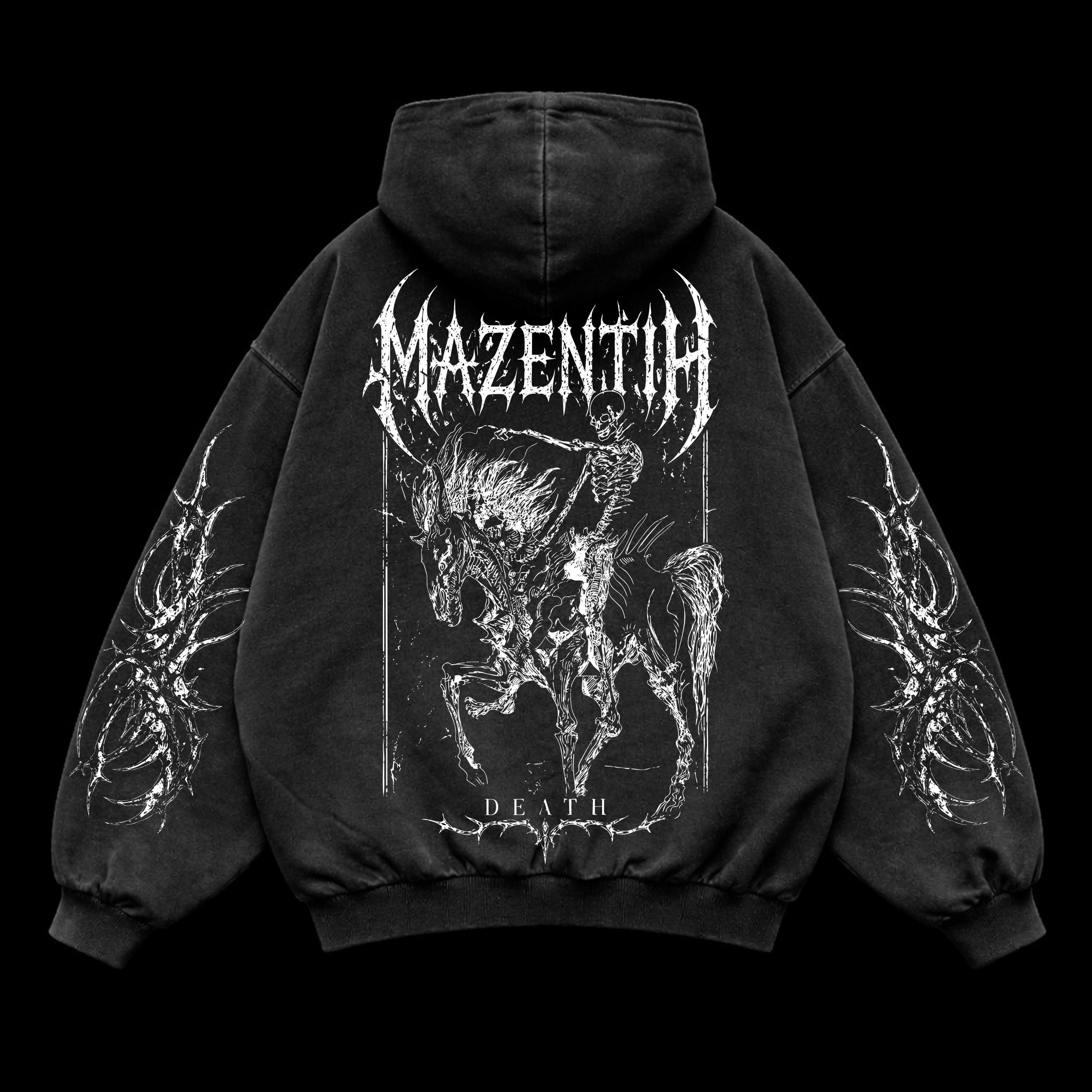 Chaos Oversized vintage Hoodie – Athletic Fit |MAZENTIH