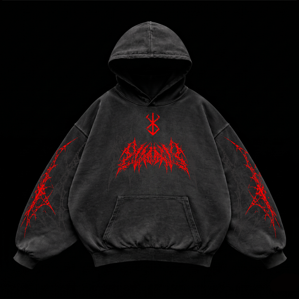 Berserk Blood Sigil Hoodie – Athletic Fit |MAZENTIH