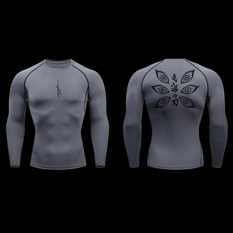 Demon Eyes Compression Shirt – Long Sleeve Power Fit