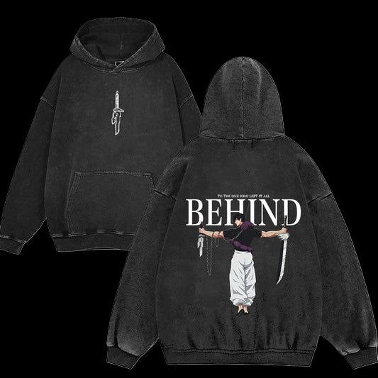 BEHIND Oversized Vintage Hoodie