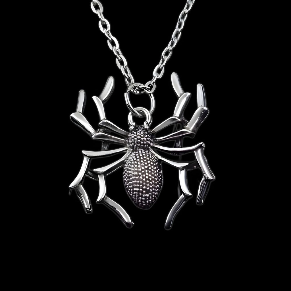 Spider Dark Pendant – Athletic Necklace |MAZENTIH