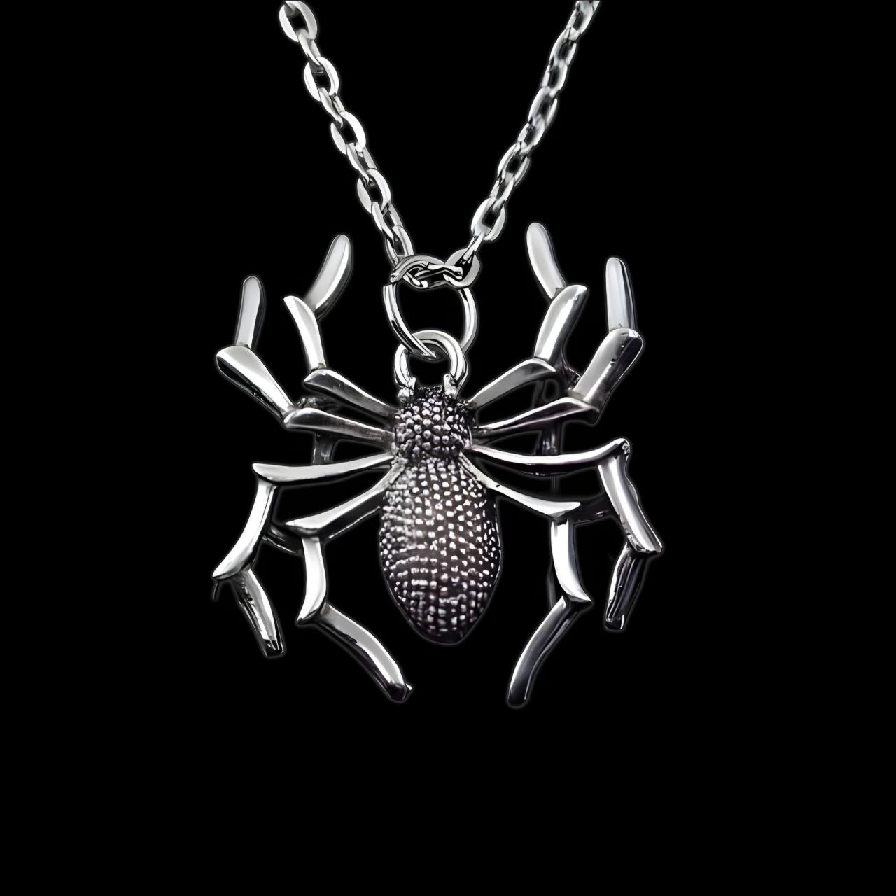 Spider Dark Pendant – Athletic Necklace |MAZENTIH