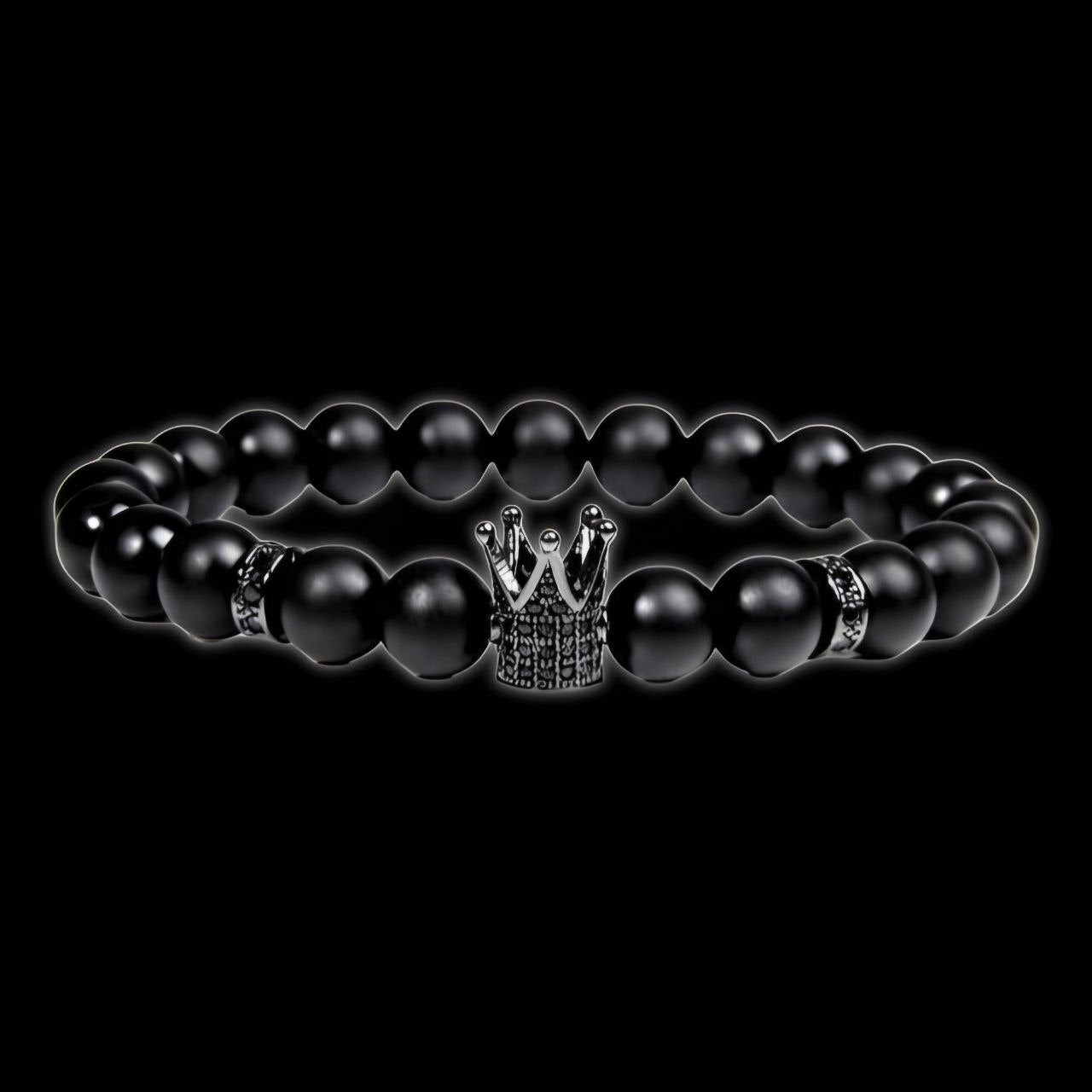 Dark Skull Bead Bracelet – Athletic Bracelet |MAZENTIH