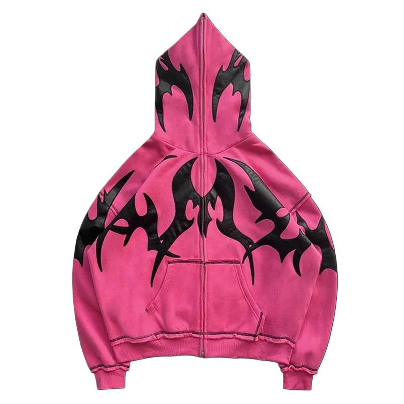 FLAME OverSize ZIP HOODIE