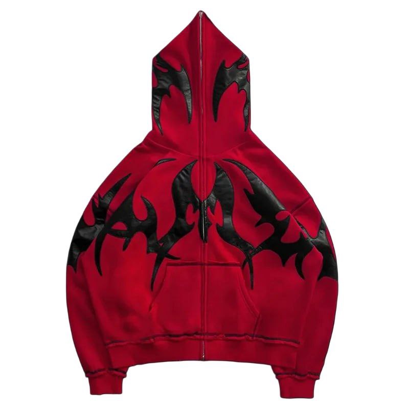 FLAME OverSize ZIP HOODIE