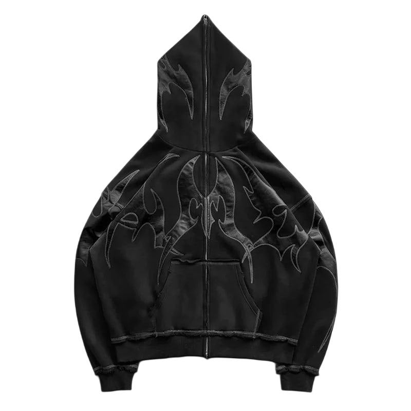 FLAME OverSize ZIP HOODIE