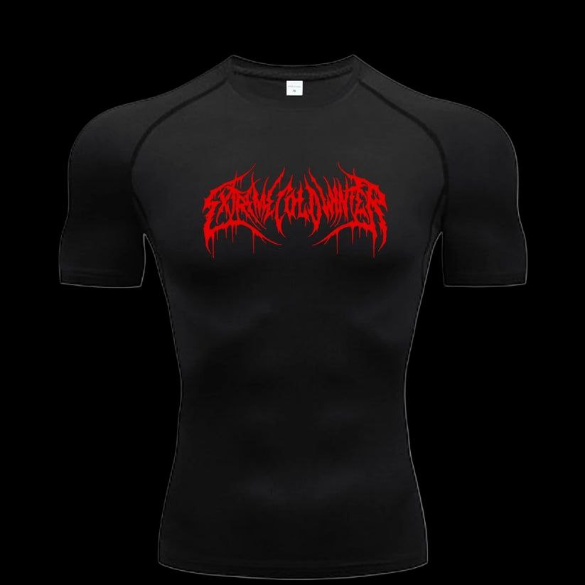 Scribble Compression T-Shirt – Athletic Fit