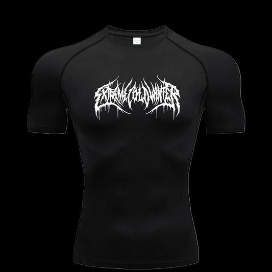 Scribble Compression T-Shirt – Athletic Fit