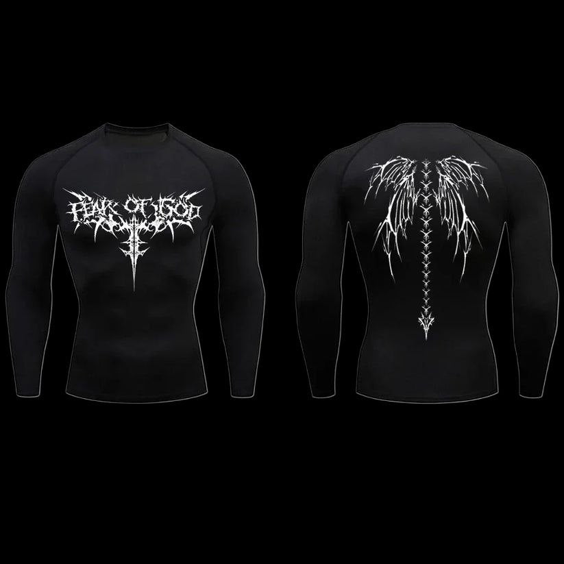 Winged Compression Long Sleeve – Dark Grace Gear