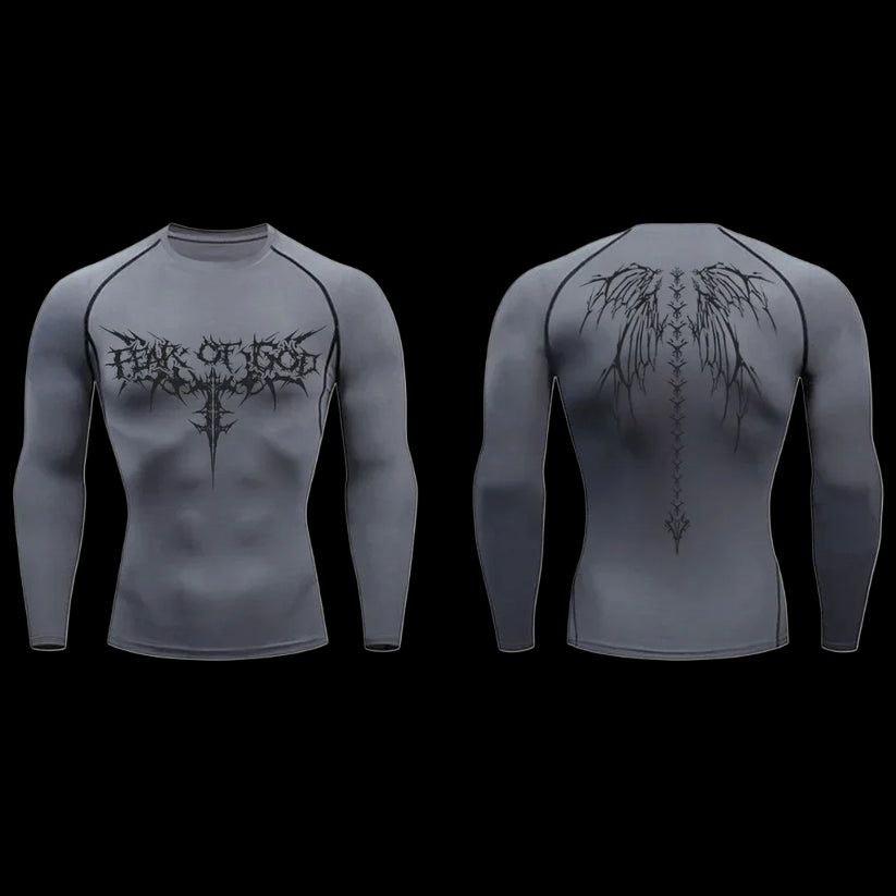 Winged Compression Long Sleeve – Dark Grace Gear