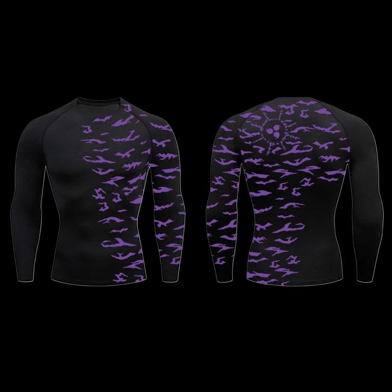 Curse Compression Long Sleeve Shirt – Cursed Script Backprint