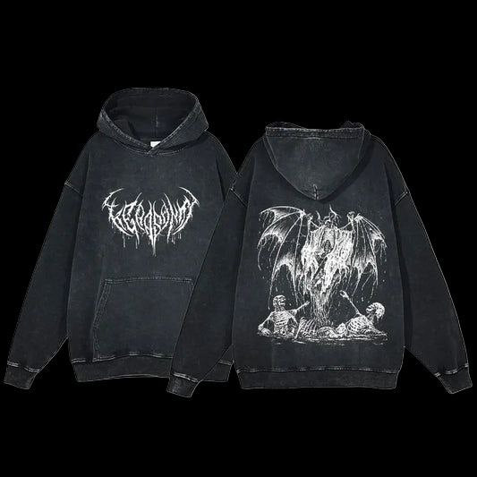 Y2K Dark Reaper OverSize Vintage Hoodie