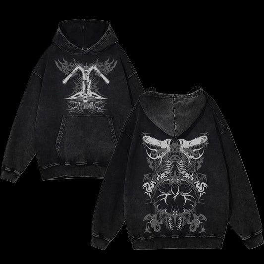 Y2K Dark Allure OverSize Vintage Hoodie