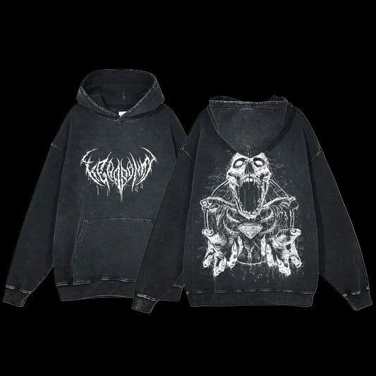 Y2K Veil of Shadows  OverSize Vintage Hoodie