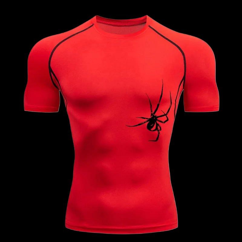 Y2K Spider Compression T-Shirt – Webbed Fit Gymwear