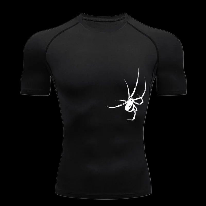 Y2K Spider Compression T-Shirt – Webbed Fit Gymwear
