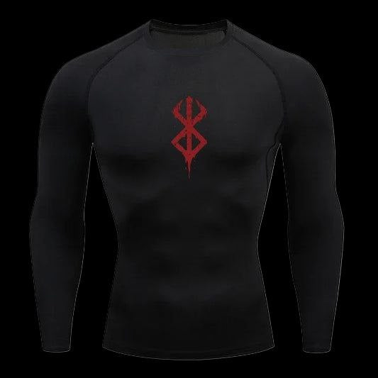 Blood Oath Compression Shirt Long Sleeve – Men's Gym Rash Guard
