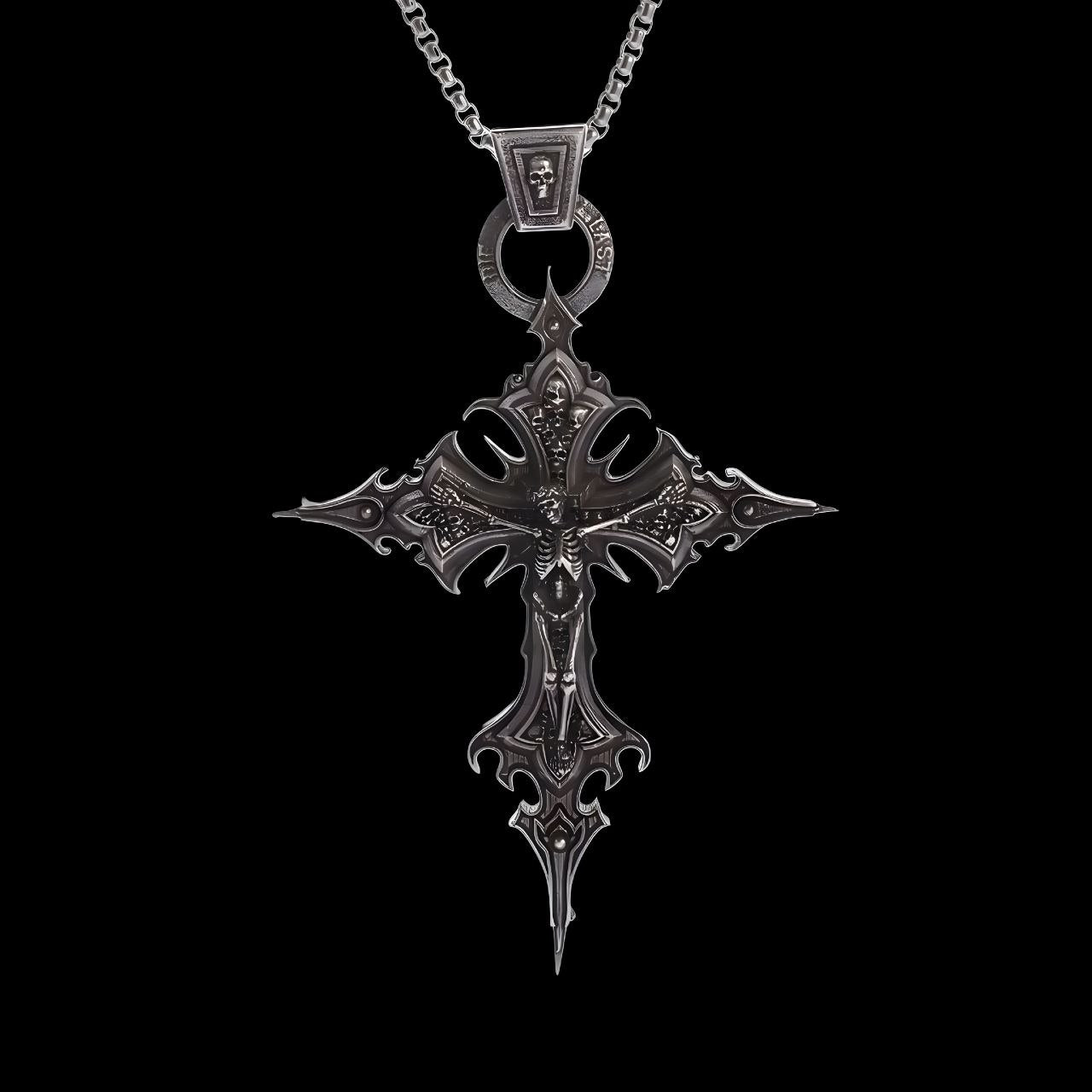 Dark Gothic Cross – Athletic Necklace |MAZENTIH