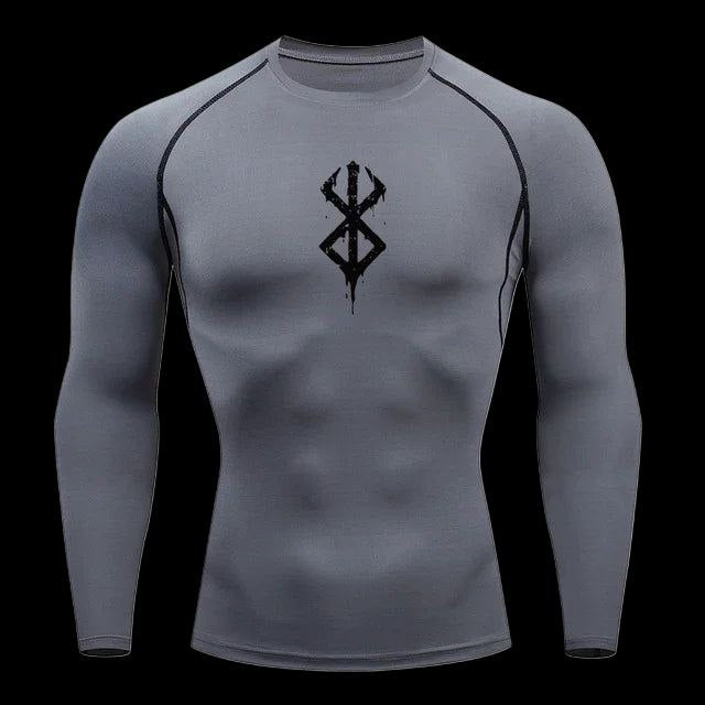 Blood Oath Compression Shirt Long Sleeve – Men's Gym Rash Guard