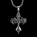 Dark Tribal Cross – Athletic Necklace |MAZENTIH