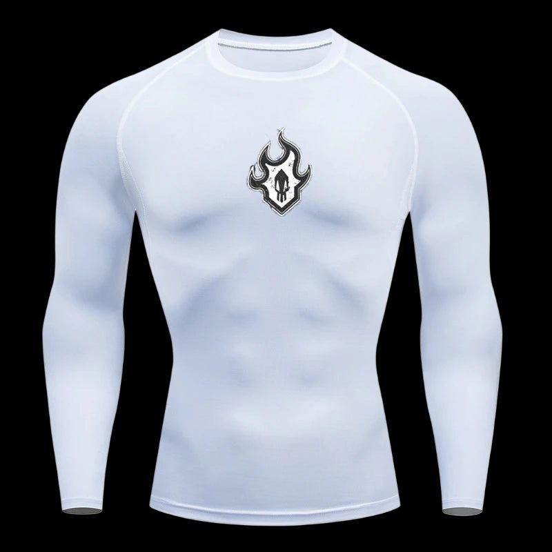Shinigami Mark Compression T-Shirt – Long Sleeve Gym Top