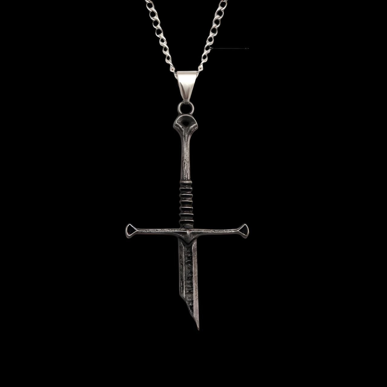 Dark Cross Sword – Athletic Necklace |MAZENTIH