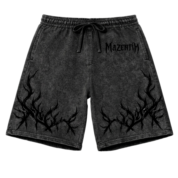 Shadow Flame Vintage Gym Short | MAZENTIH
