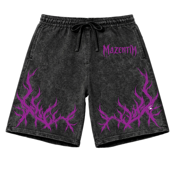 Violet Flame Vintage Gym Short | MAZENTIH